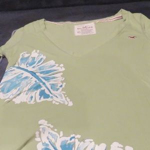 Hollister green flowered Green/blue Size XS
